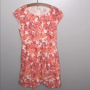 Madewell Orange Watercolor Lacebloom Dress 2